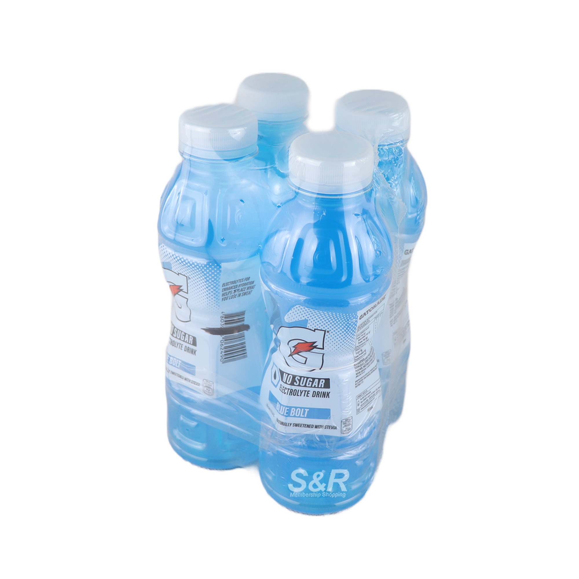 Gatorade No Sugar Blue Bolt Electrolyte Drink (500mL x 4pcs)